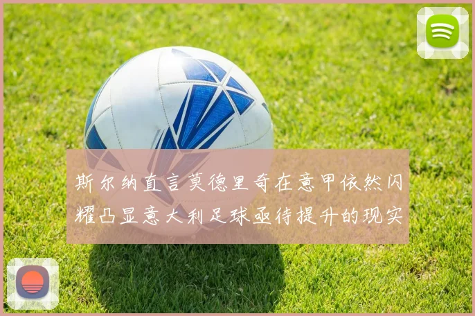 斯尔纳直言莫德里奇在意甲依然闪耀凸显意大利足球亟待提升的现实问题